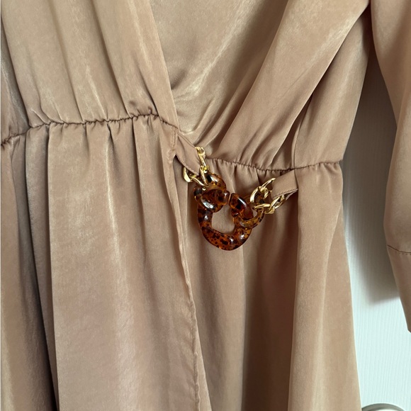 Zara Gold Satin Romper - Picture 2 of 3